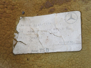 W124 Coupe front left floor mat used OEM