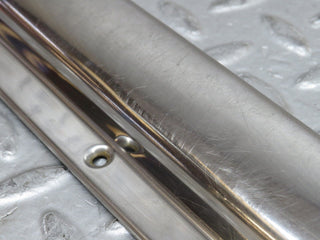 W109 front left door sill chrome used OEM