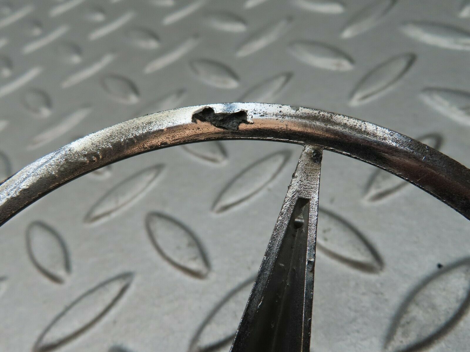 4778 Mercedes-Benz W114 280 CE Coupe Chrome Rear Emblem Logo