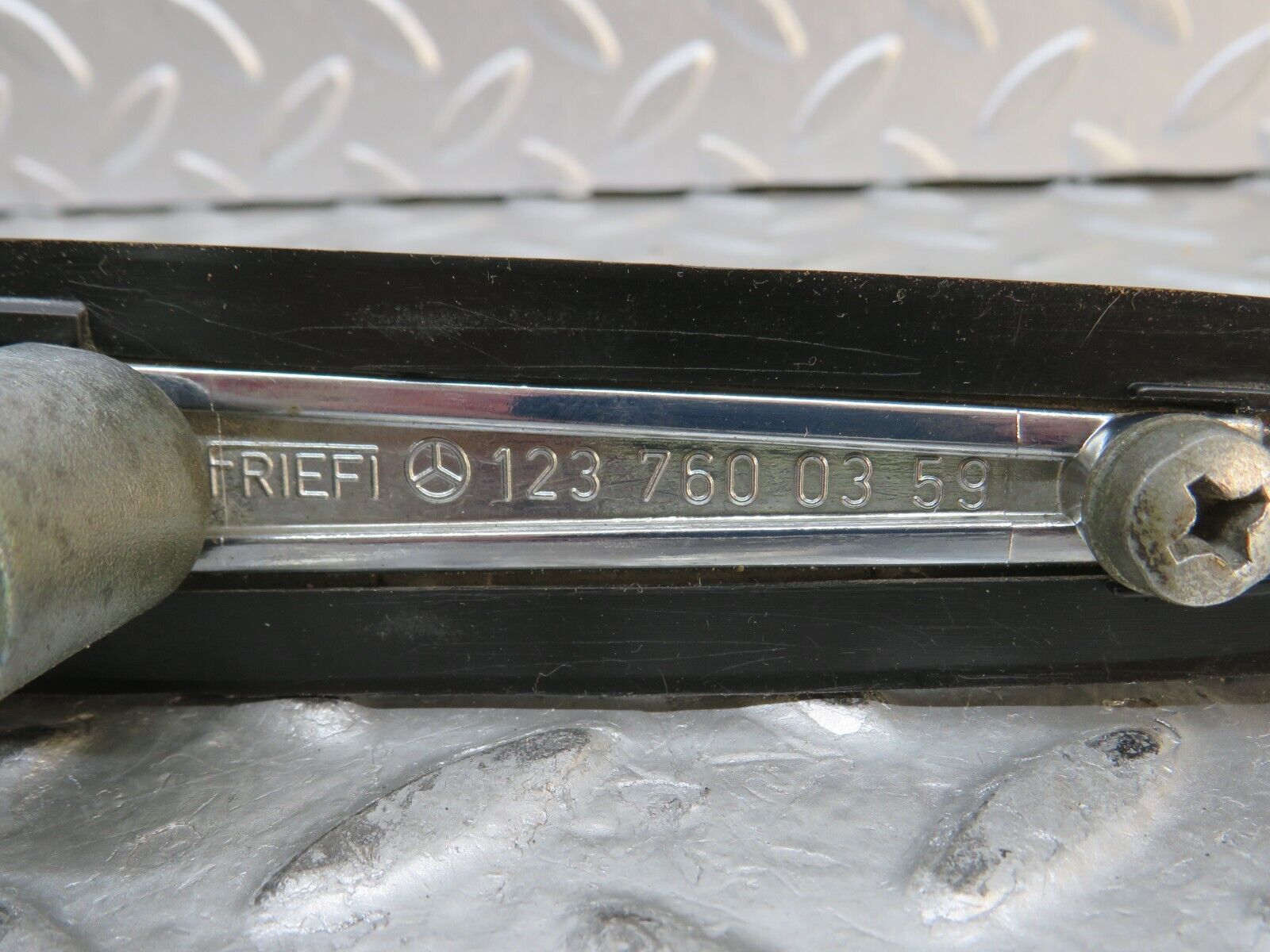 28813 Mercedes-Benz W123 230E Rear Exterior Chrome Handle 1237600359