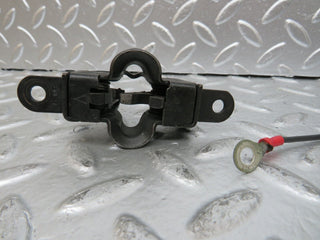 W140 hood bonnet lock pair with switch used OEM