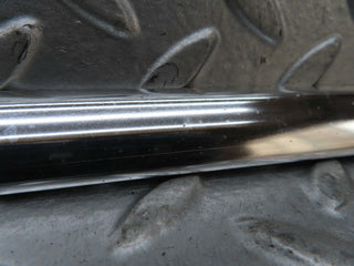 W123 rear left door chrome moulding trim used OEM