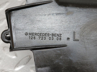W126 front left door lock inner cover used OEM