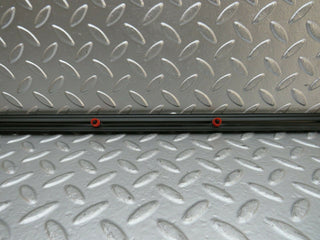 W123 rear left door centre moulding trim used OEM