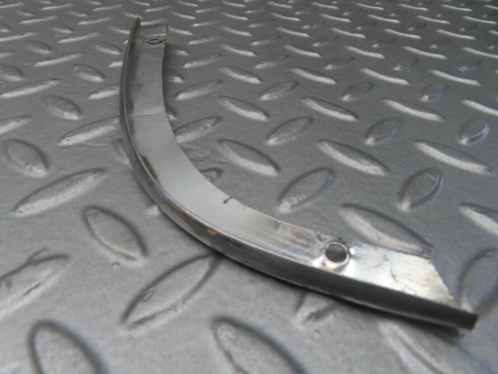 14215 Mercedes-Benz W116 350SE Headlight Upper Chrome Fender Wing Trim Pair