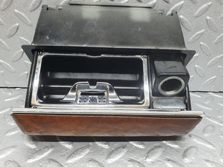 W126 centre console ashtray wood finish used OEM