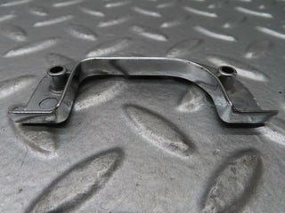 W123 left chrome door latch trim used OEM