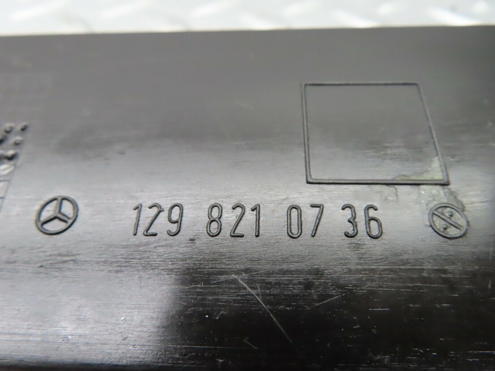 19890 Mercedes-Benz R129 300SL Coupe Left Door Sill Cable Channel 1298210736