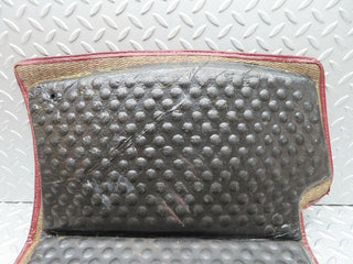 W108 front left floor carpet red used OEM