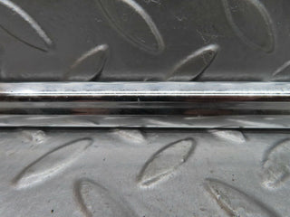 W123 front left door chrome moulding trim used OEM