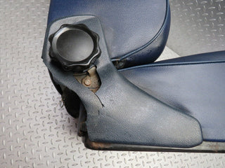 W123 front right driver seat blue used OEM