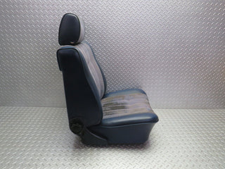 W123 front right driver seat blue used OEM