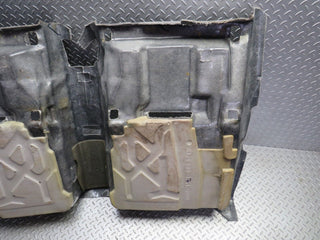 W124 rear floor carpet grey used OEM