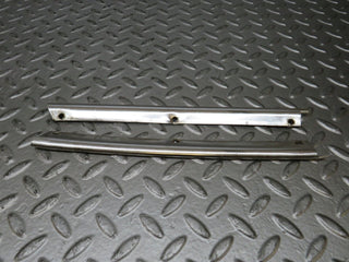 W116 roof chrome moulding trim pair used OEM