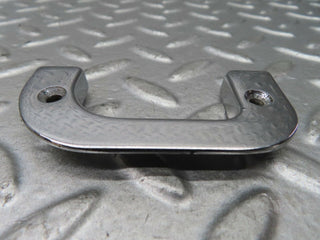 W123 right chrome door latch trim used OEM