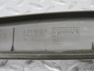 W221 rear right door window frame trim used OEM