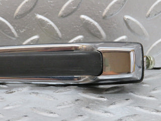 W123 rear left exterior chrome handle used OEM