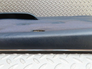 W123 Coupe front left door card blue used OEM