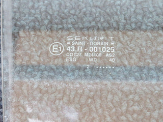 W126 front right door window glass used OEM