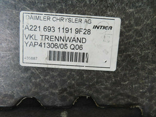 W221 boot trunk floor cover used OEM