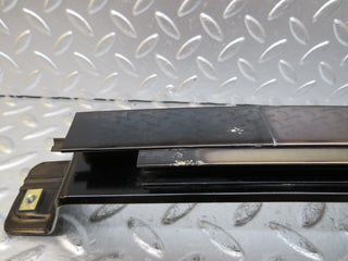 W140 rear left door window exterior trim used OEM