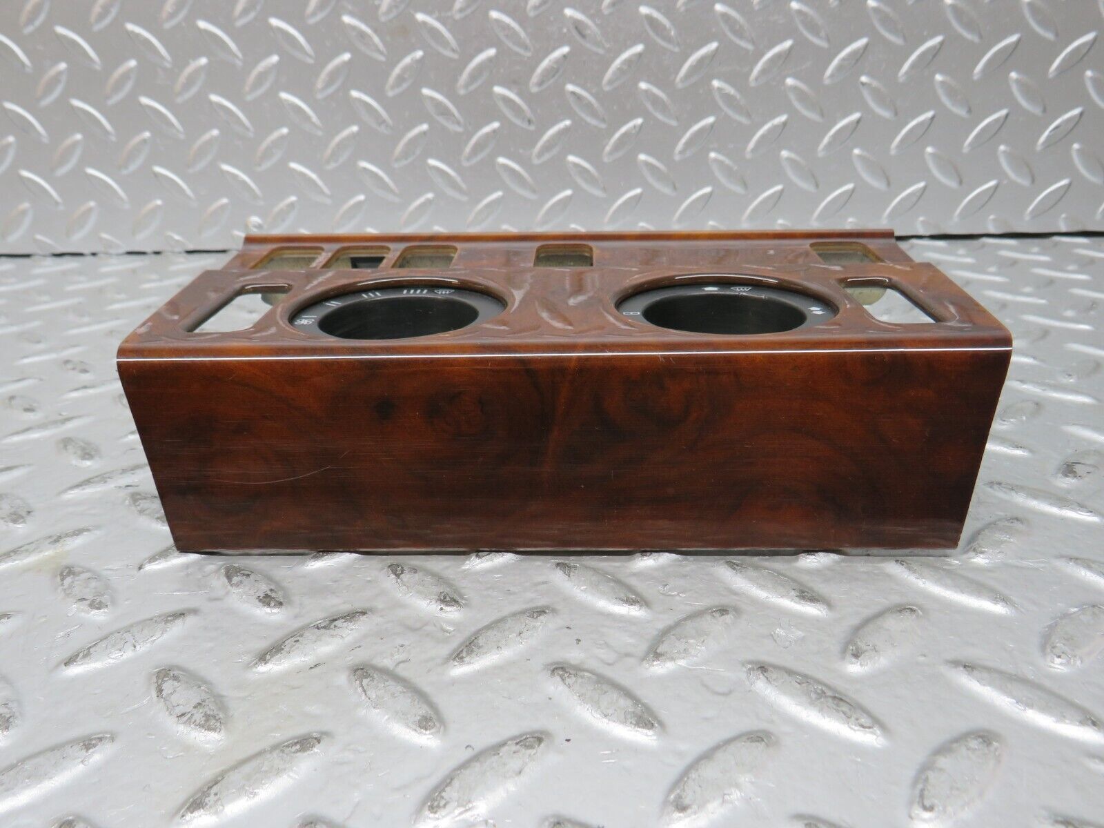 27593 Mercedes-Benz S124 300TE Wagon Heater Control Panel Wood Trim 1246830275