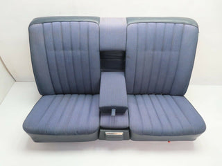 W123 Coupe rear seat blue used OEM