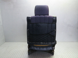 W123 Coupe front right seat blue half leather used OEM