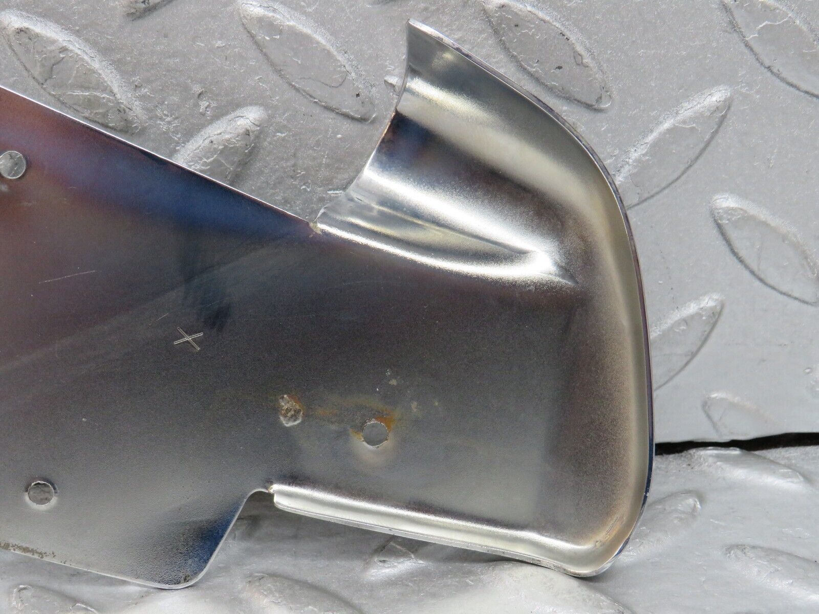 37763 Mercedes-Benz A124 320E Cabriolet B Pillar Chrome Cover Plate Right Side