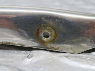 W126 rear left chrome wheel arch trim used OEM
