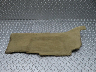 R129 SL rear floor cross member mat carpet cream used OEM