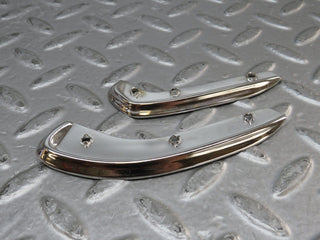 W109 interior door handle chrome trim pair left used OEM