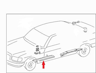 6225 Mercedes-Benz W126 380SE Front Left Cover 1268210136