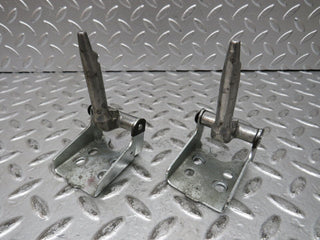 W124 Wagon rear seat hinge pair with cover used OEM