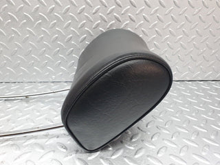 W123 front seat headrest leather black used OEM