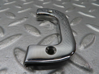 W123 Coupe left chrome door latch trim used OEM