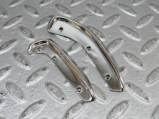 W109 interior door handle chrome trim pair right used OEM