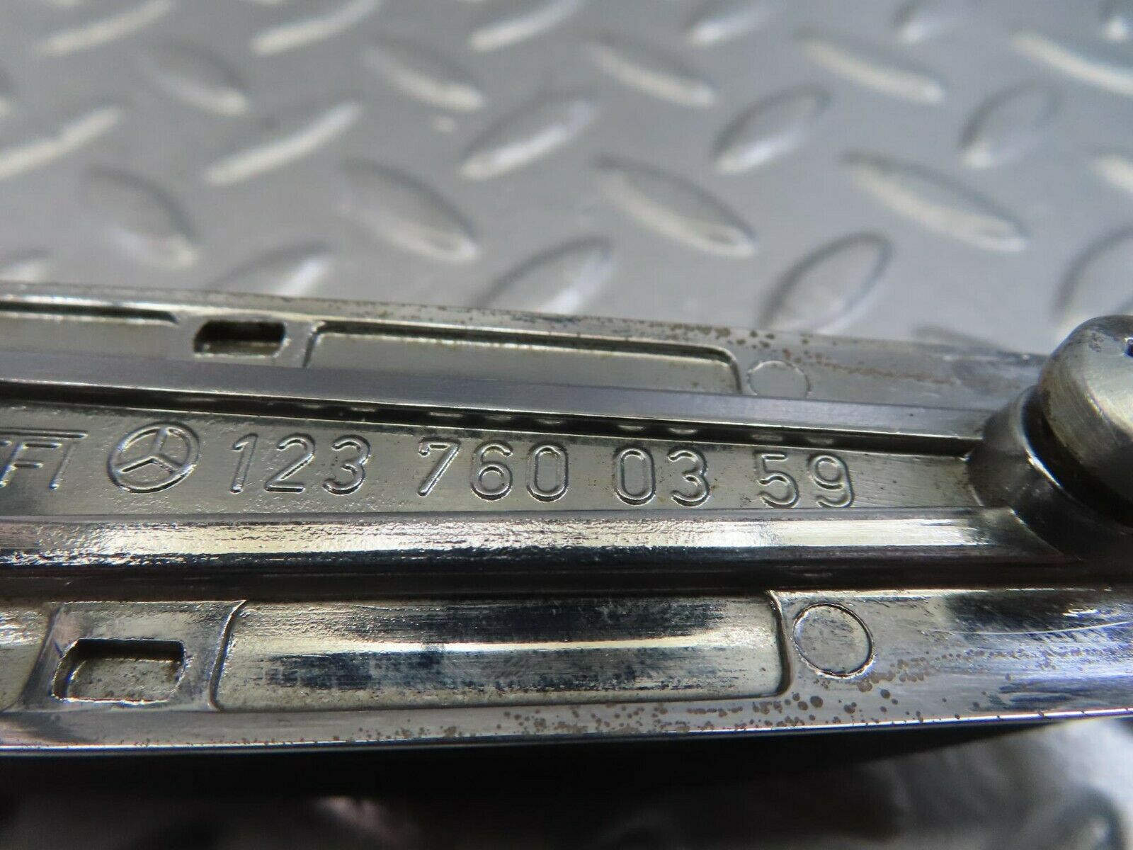 10826 Mercedes-Benz W123 230E Exterior Chrome Door Handle Rear 1237600359