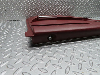 21459 Mercedes-Benz W126 300SE Rear Left Door Card Burgundy Red 1267370170
