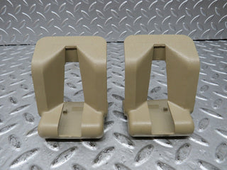 W124 Wagon rear seat hinge pair with cover used OEM