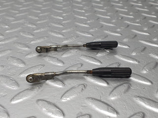 W126 front door lock knob pair used OEM