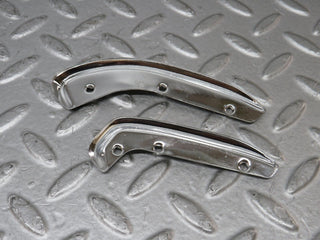W109 interior door handle chrome trim pair left used OEM