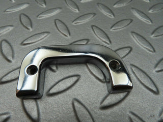 W123 right interior chrome door latch trim used OEM