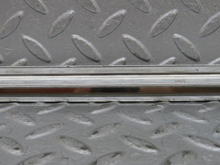 W126 front left door chrome moulding trim used OEM