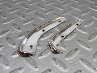 W109 interior door handle chrome trim pair right used OEM