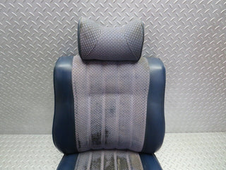 W123 front right driver seat blue used OEM