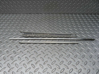 W111 front left door window chrome frame used OEM