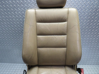 W124 Coupe front right seat leather beige used OEM