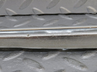 W108 front right door window chrome channel used OEM