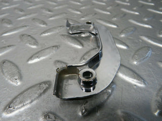 W116 left chrome door latch trim used OEM